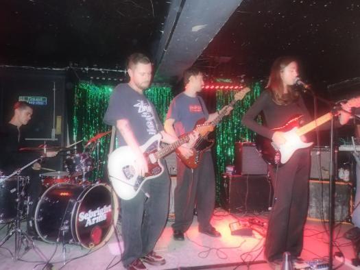 The band: Maiden playing a gig