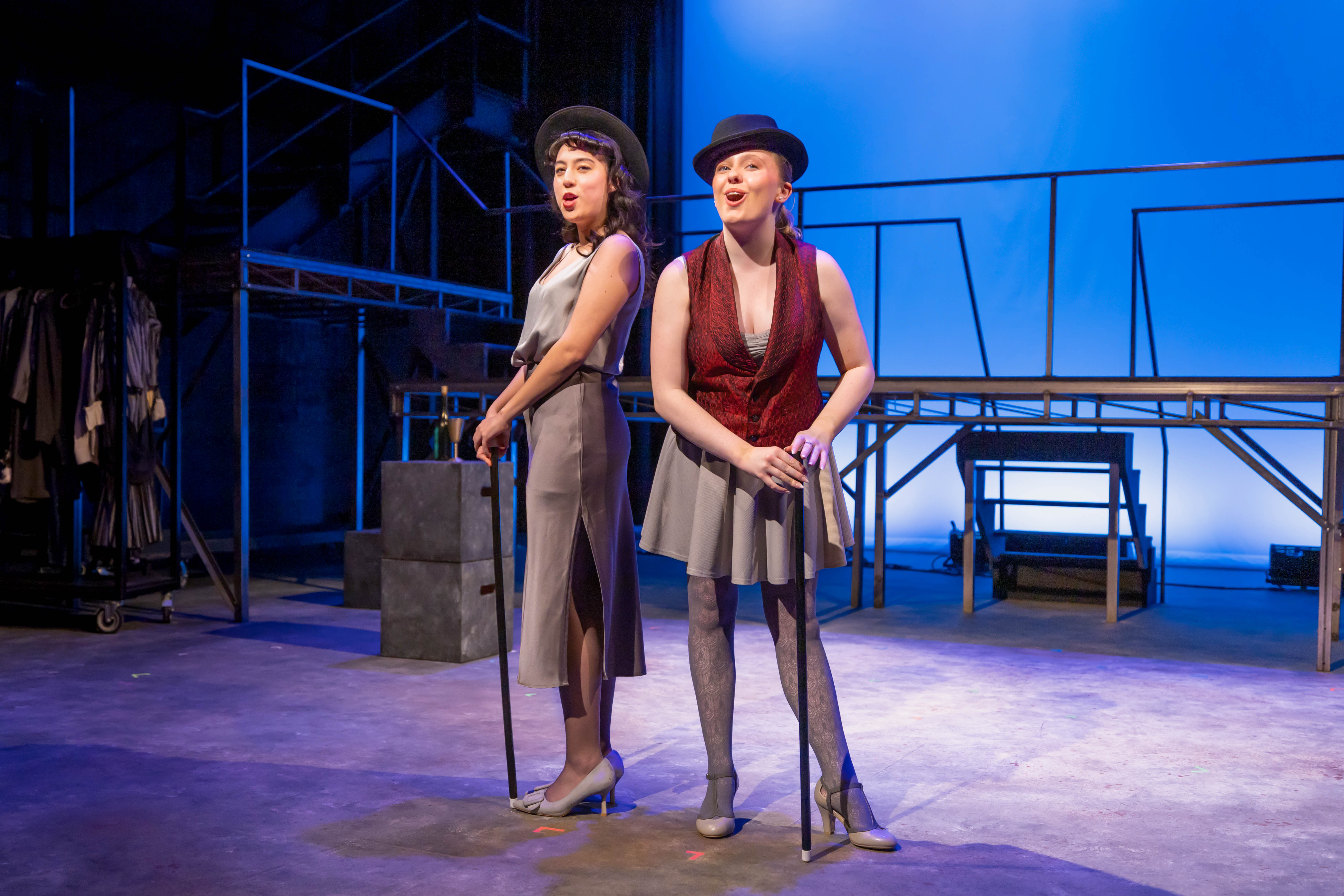 Two women singing